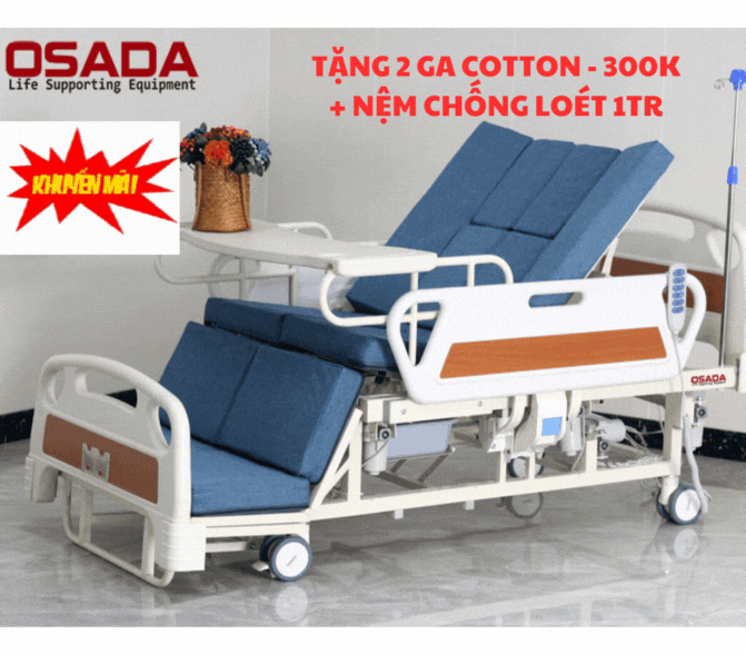 Giường Bệnh Điện Cơ 16 Chức Năng OSADA SD68EC